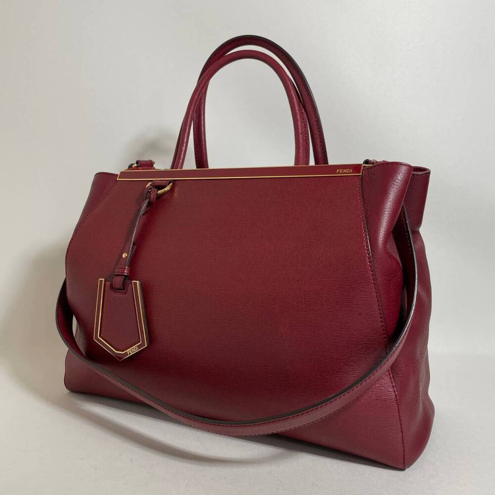 Fendi Toujours Tote Bag Leather Red